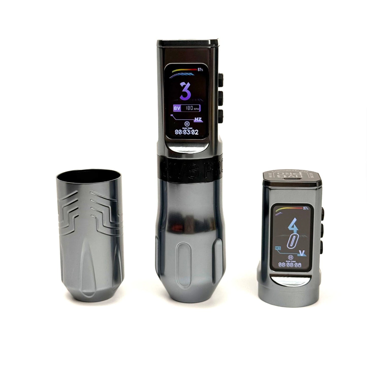 INKSOUL® Tattoo Machine Wiresles Pen 4.2MM Strokes Two Grips Two Batteries Two Modes 2 in 1 | HV6 PRO